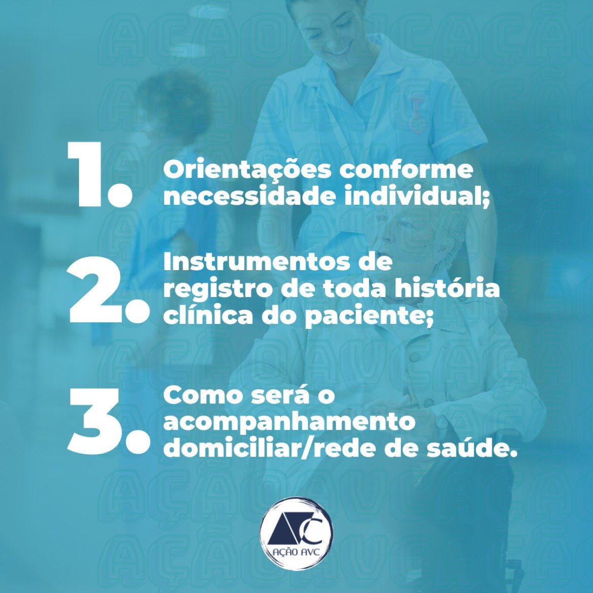 Dicas para alta hospitalar - Ação AVC Associação AÇÃO AVC - Dicas para a alta hospitalar após o AVC