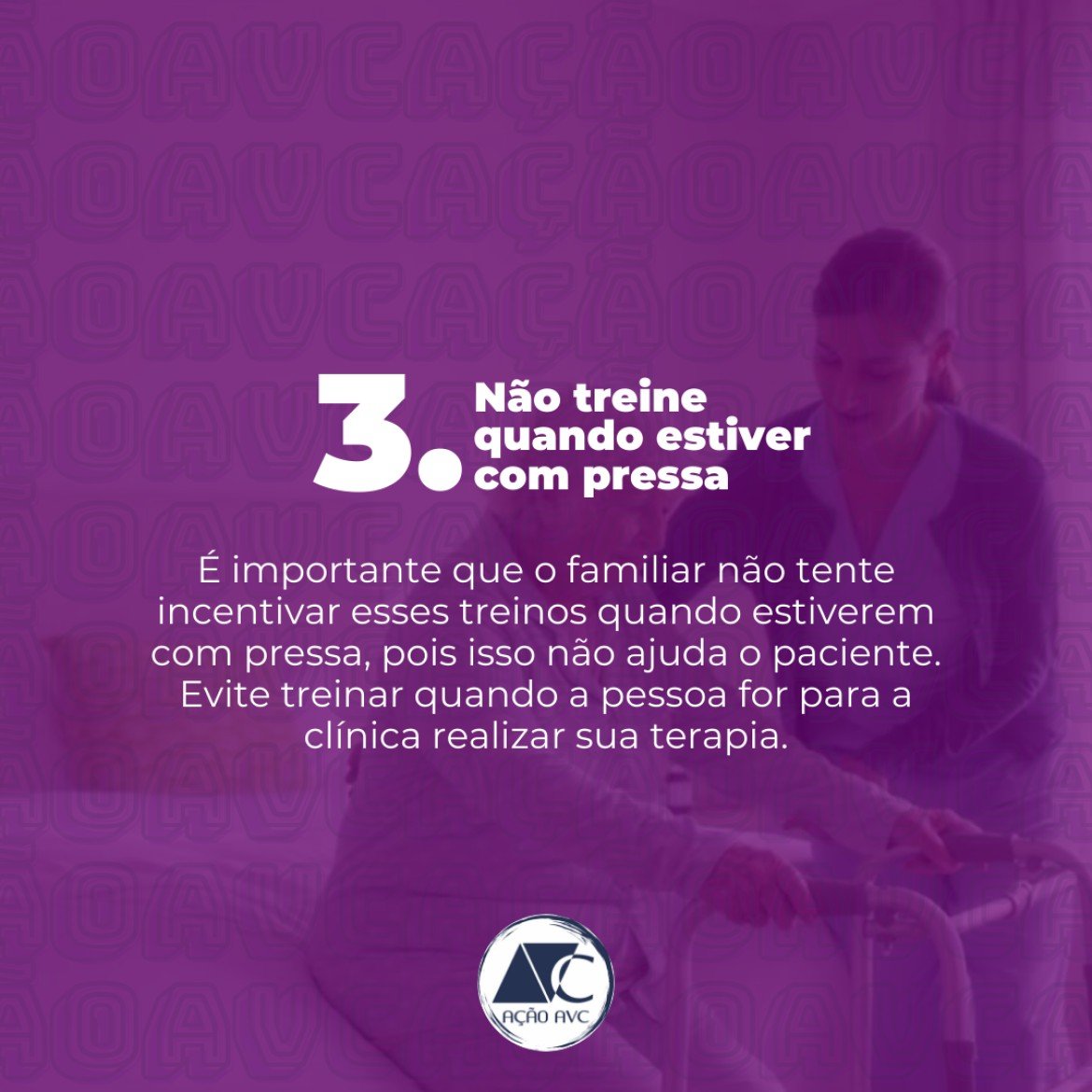 Dica 3 - Não treine quando estiver com pressa Dica 3 - Não treine com pressa