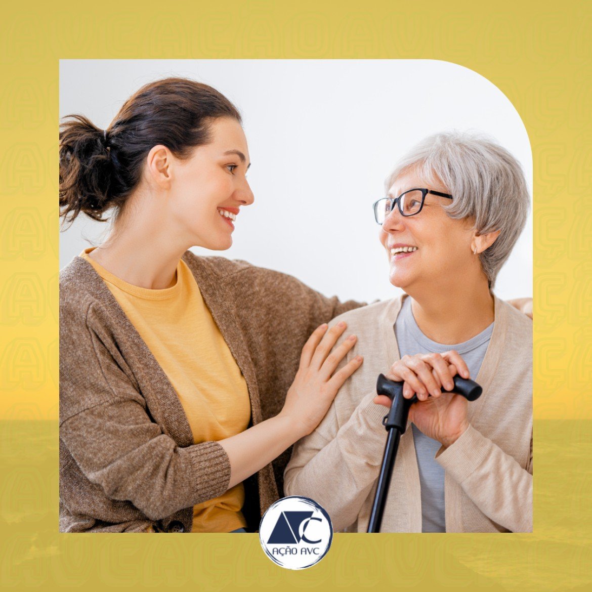 Saúde mental AVC e familiar - Ação AQVC A importância de preservar a saúde mental do cuidador - AVC