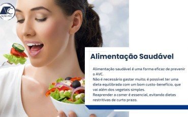 AVC E ALIMENTAÇÃO SAUDÁVEL