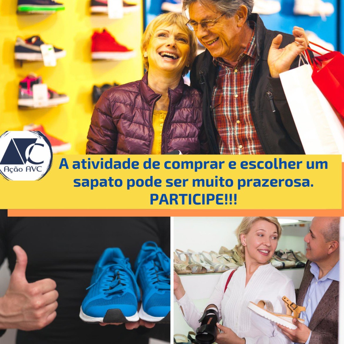 como calçar sapatos após o AVC (Acidente Vascular Cerebral) A escolha dos sapatos ou dos tênis