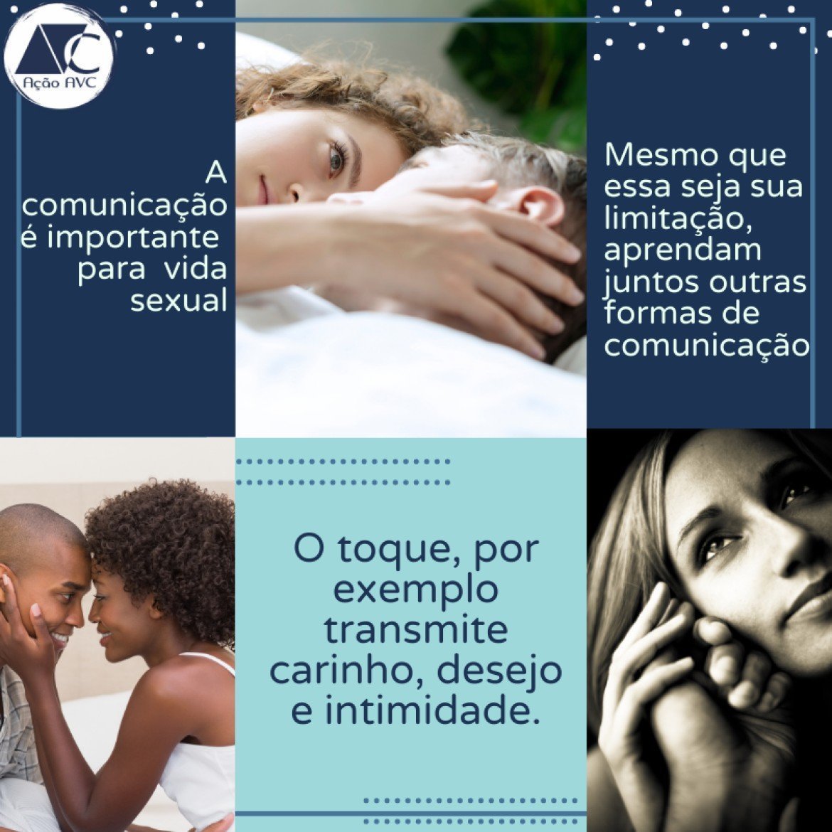 A comunicação é importante para a vida sexual após o AVC Comunicação na vida sexual após o AVC