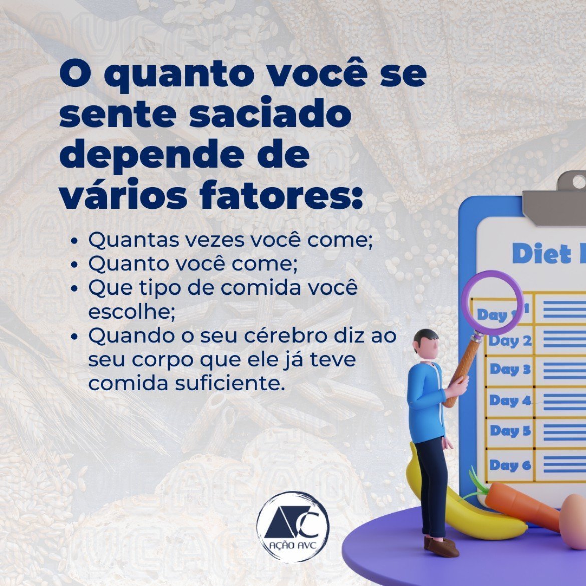 Fibra e saciedade - alimentação preventiva de AVC