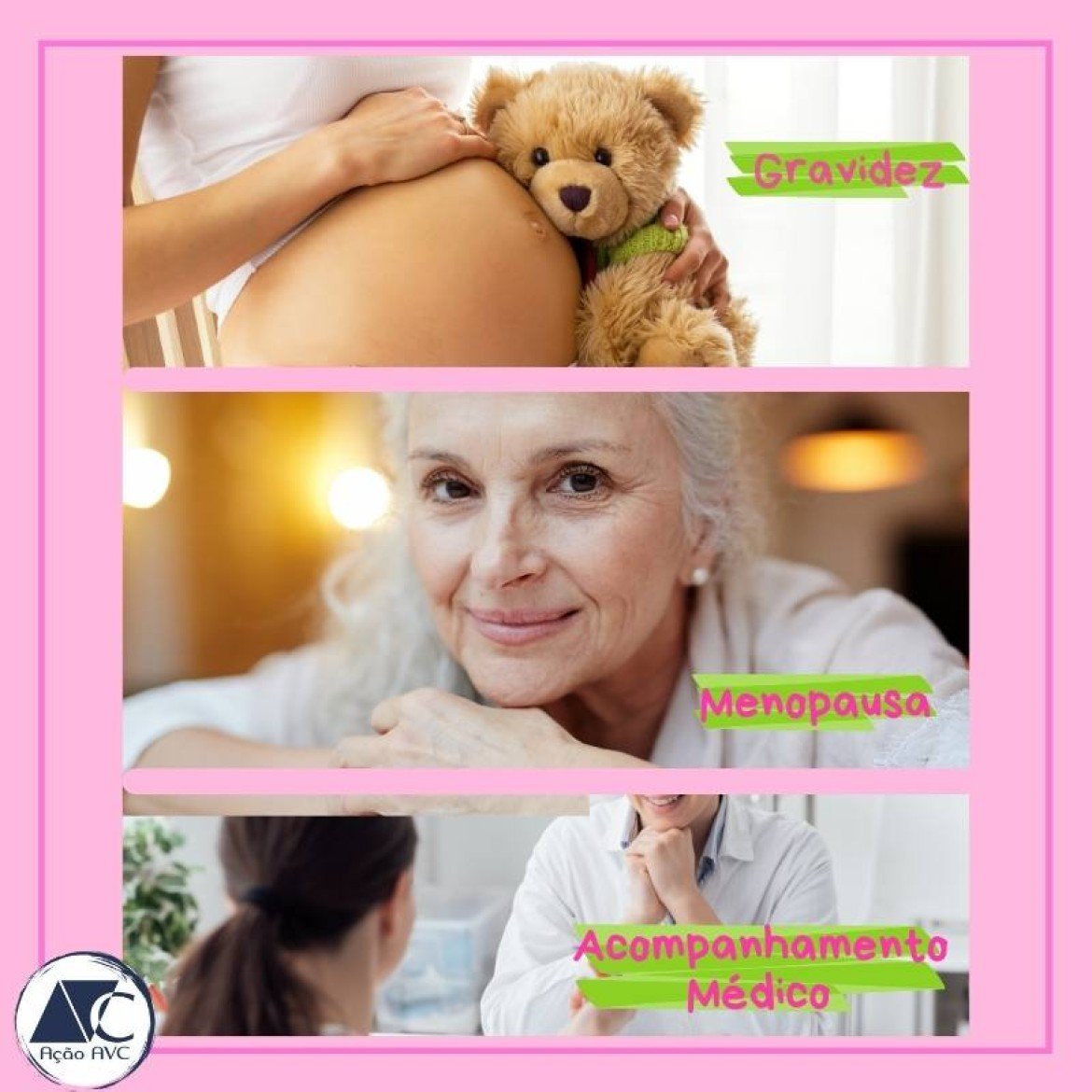 AVC na mulherm- Acidente vascular cerebral AVC e menopausa e gestação
