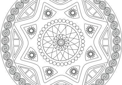 Mandalas terapêuticas - para colorir