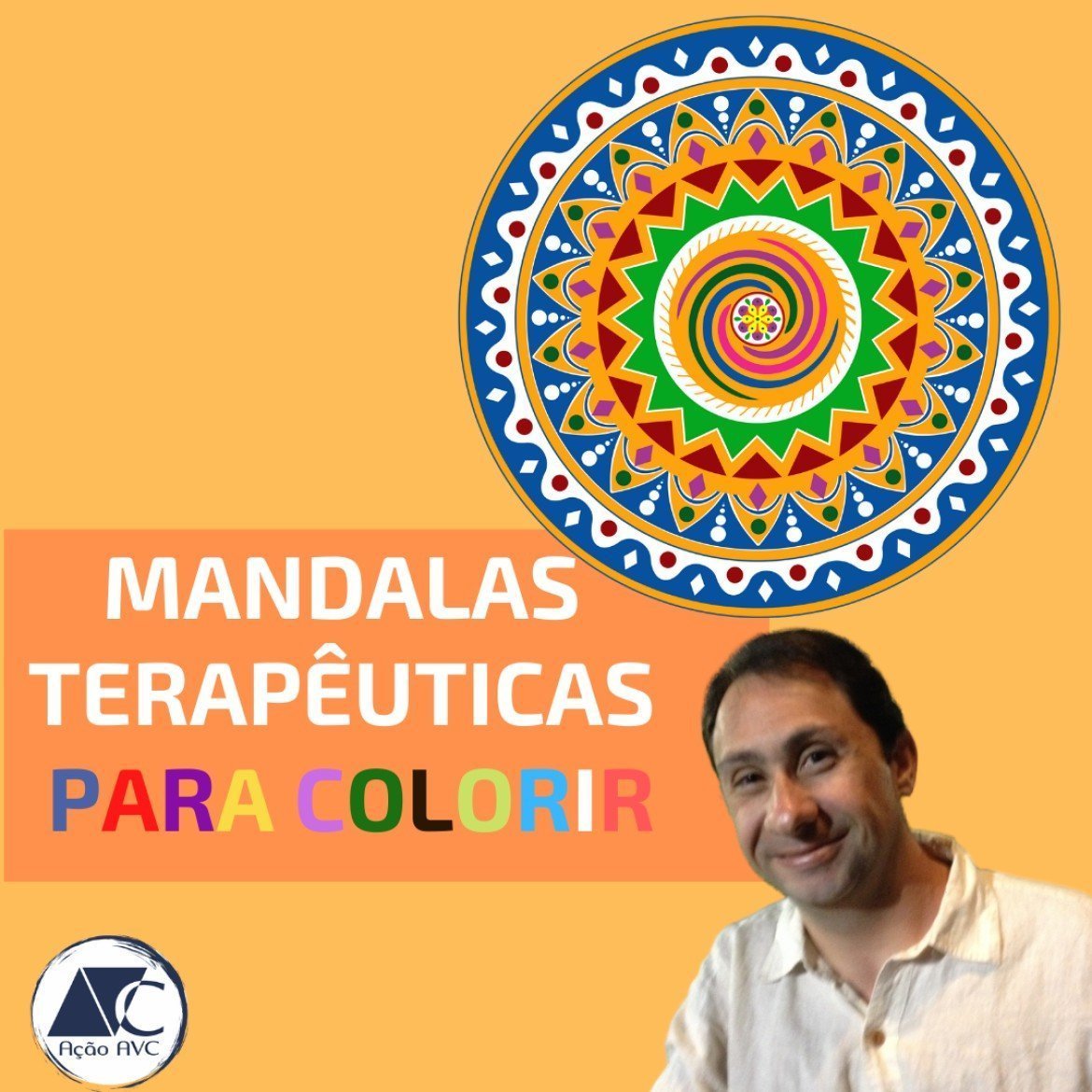 mandalas terapêuticas para tratamento de AVC (Acidente Vascular Cerebral) Mandalas terapêuticas para colorir