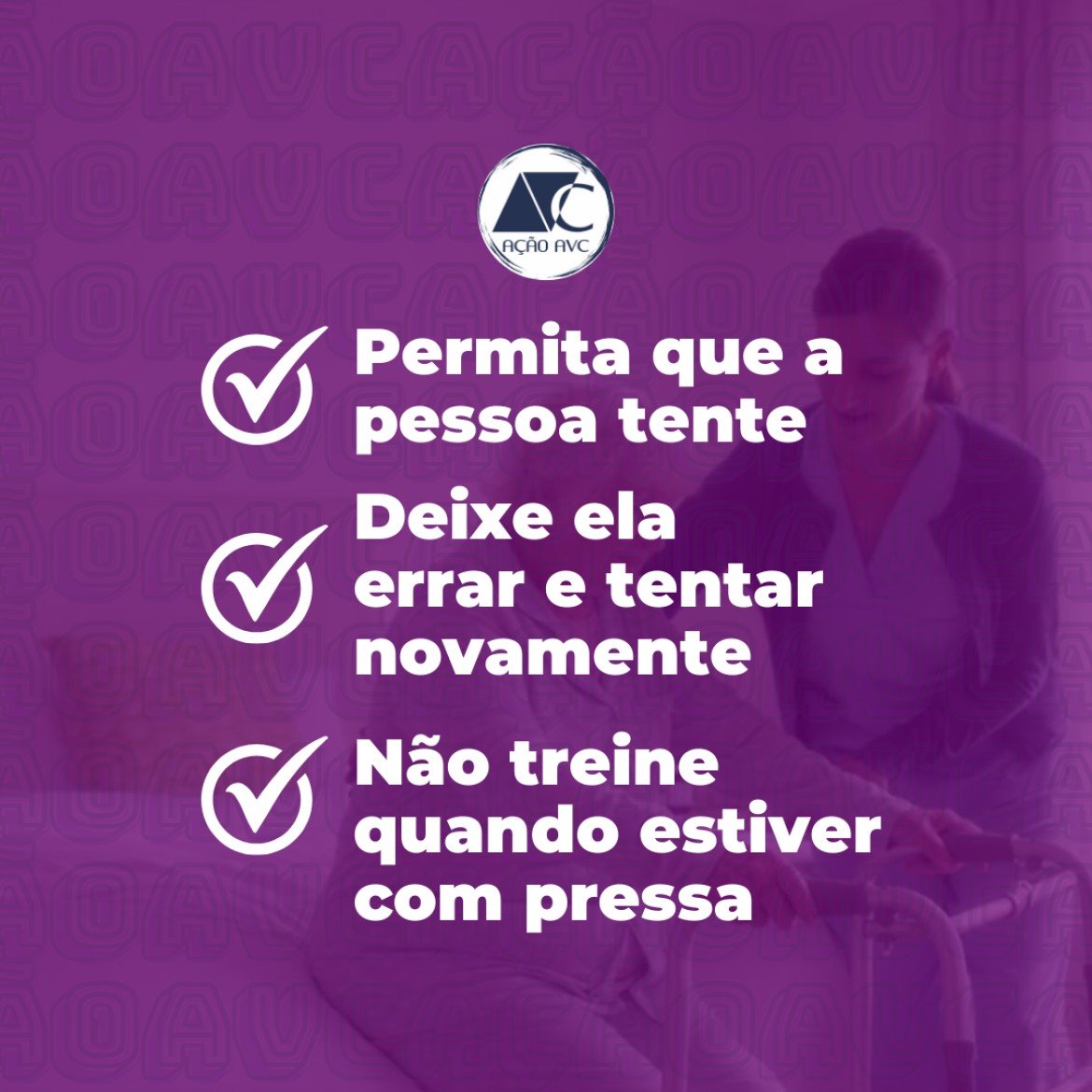 Dicas de manter a autonomia pós AVC