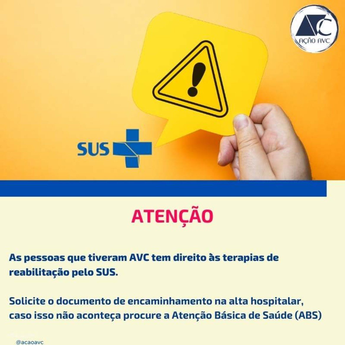 Pessoas que sofreram AVC tem direito à reabilitação pelo SUS