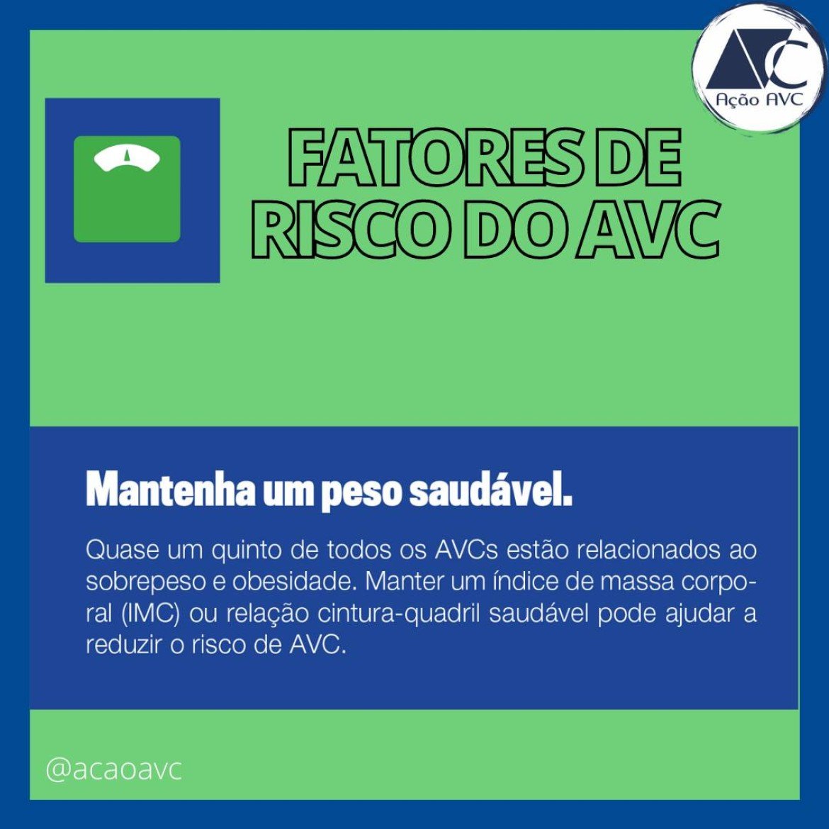 Risco do AVC (Acidente Vascular Cerebral). Obesidade é risco de AVC Obesidade é risco de AVC
