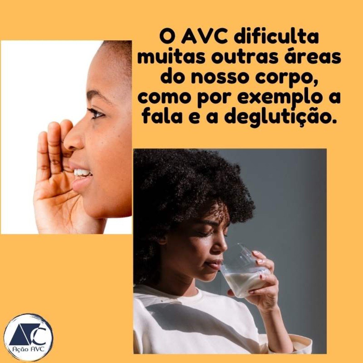 Algumas limitações do AVC - fala e deglutição